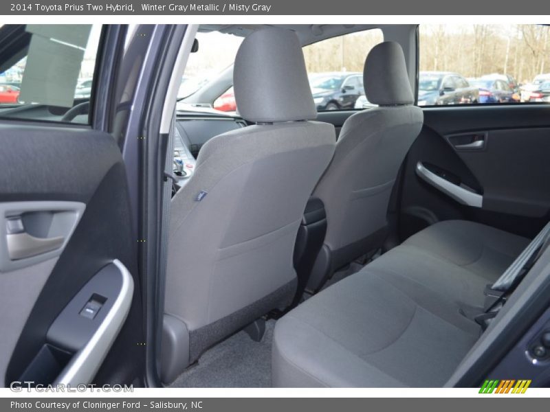 Winter Gray Metallic / Misty Gray 2014 Toyota Prius Two Hybrid
