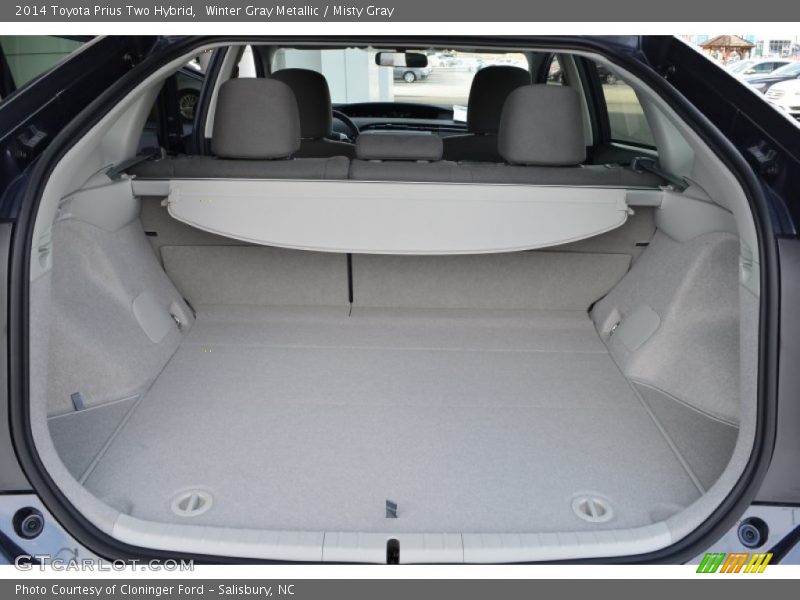 Winter Gray Metallic / Misty Gray 2014 Toyota Prius Two Hybrid