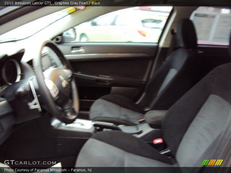 Graphite Gray Pearl / Black 2010 Mitsubishi Lancer GTS