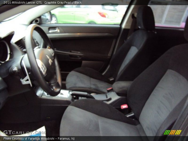 Graphite Gray Pearl / Black 2010 Mitsubishi Lancer GTS