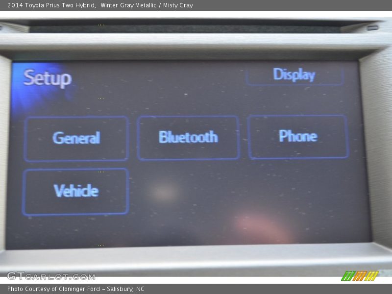 Winter Gray Metallic / Misty Gray 2014 Toyota Prius Two Hybrid
