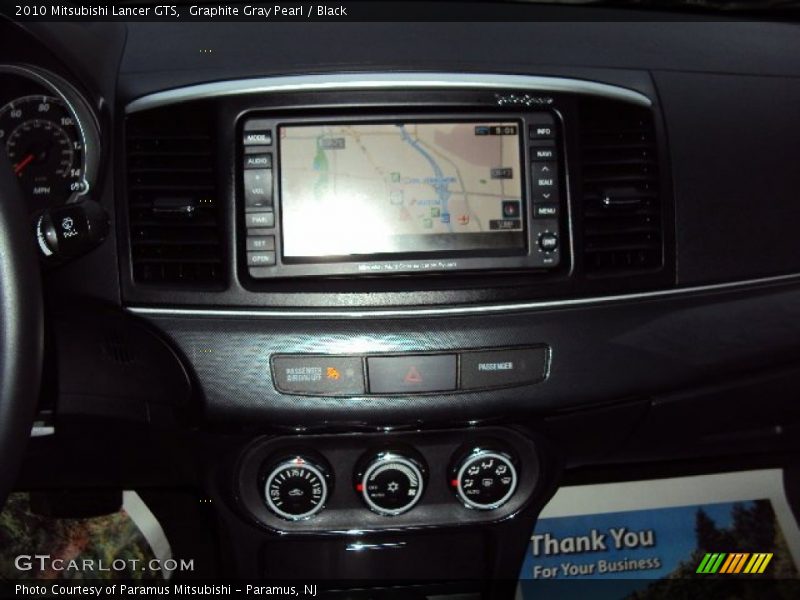 Graphite Gray Pearl / Black 2010 Mitsubishi Lancer GTS
