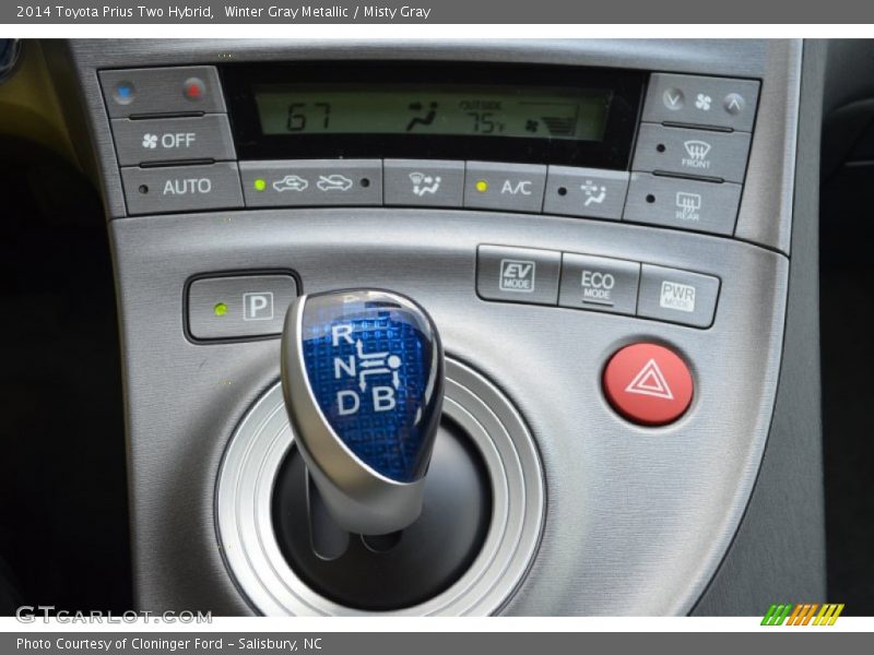 Winter Gray Metallic / Misty Gray 2014 Toyota Prius Two Hybrid