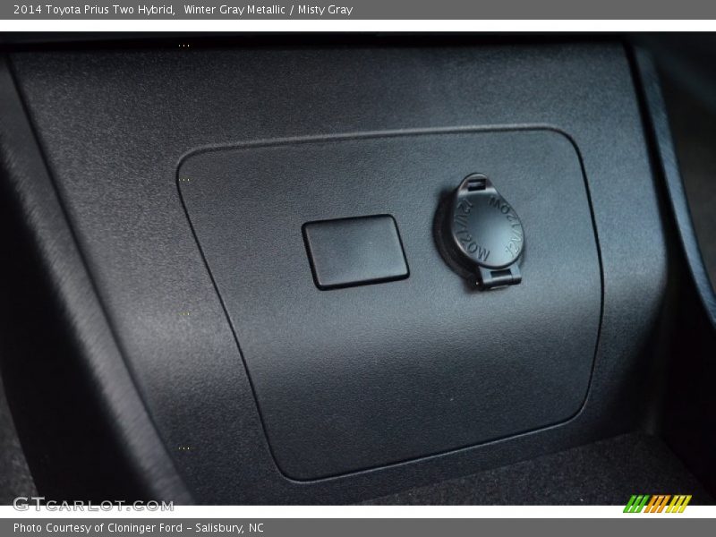 Winter Gray Metallic / Misty Gray 2014 Toyota Prius Two Hybrid