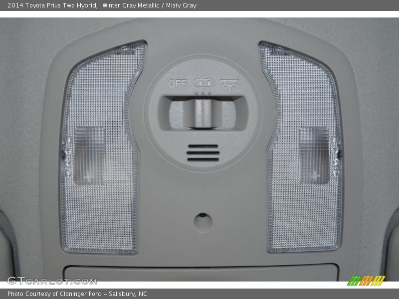 Winter Gray Metallic / Misty Gray 2014 Toyota Prius Two Hybrid