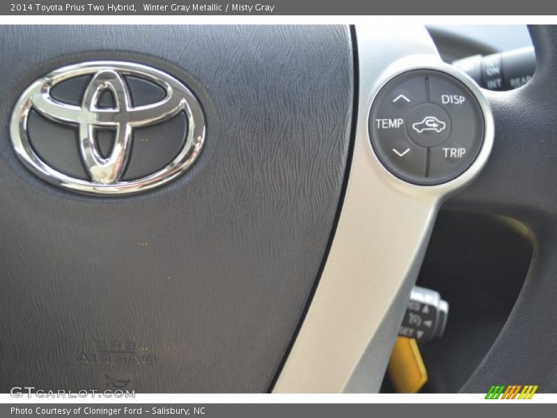 Winter Gray Metallic / Misty Gray 2014 Toyota Prius Two Hybrid