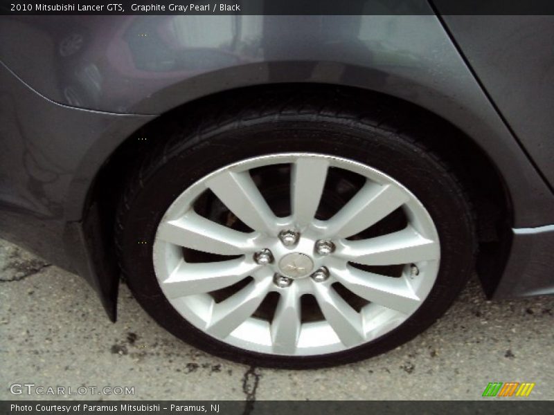 Graphite Gray Pearl / Black 2010 Mitsubishi Lancer GTS