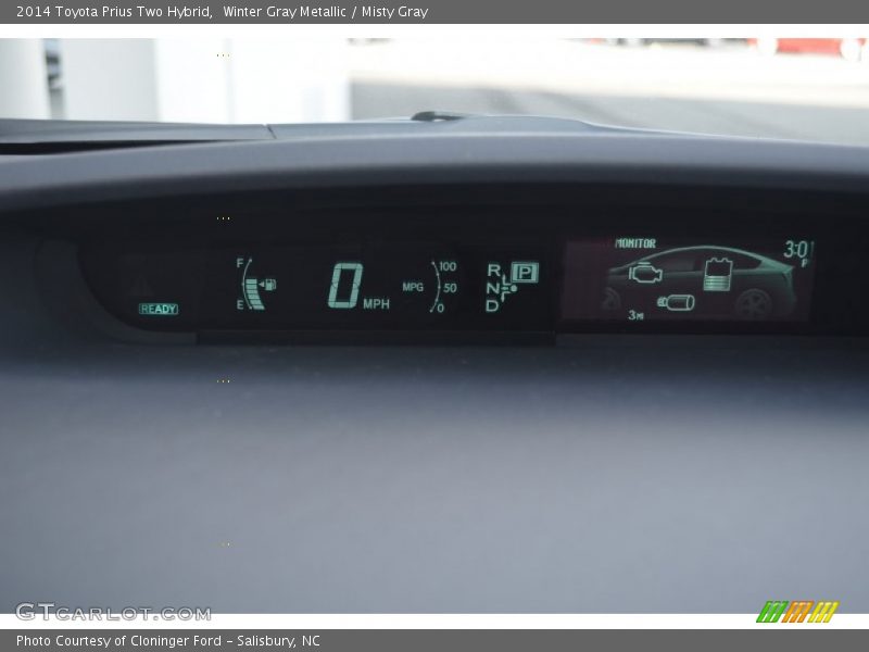 Winter Gray Metallic / Misty Gray 2014 Toyota Prius Two Hybrid