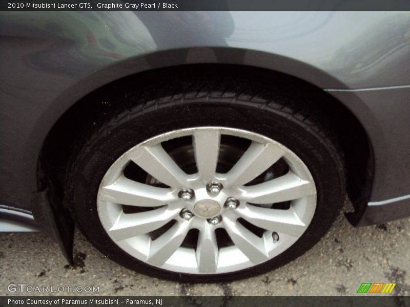Graphite Gray Pearl / Black 2010 Mitsubishi Lancer GTS