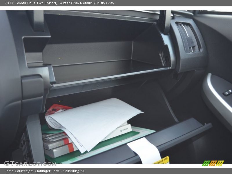 Winter Gray Metallic / Misty Gray 2014 Toyota Prius Two Hybrid