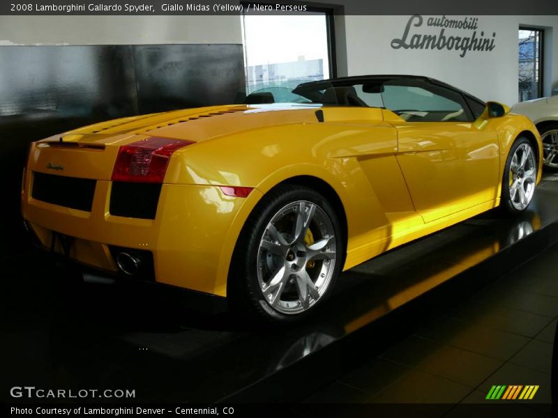 Giallo Midas (Yellow) / Nero Perseus 2008 Lamborghini Gallardo Spyder