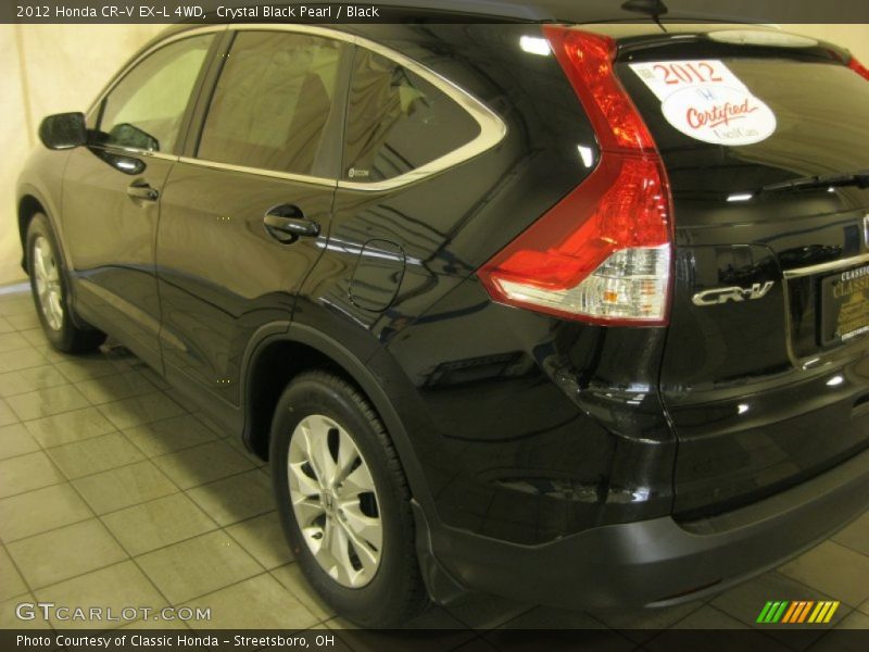 Crystal Black Pearl / Black 2012 Honda CR-V EX-L 4WD