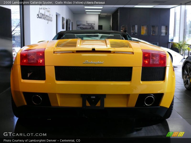 Giallo Midas (Yellow) / Nero Perseus 2008 Lamborghini Gallardo Spyder
