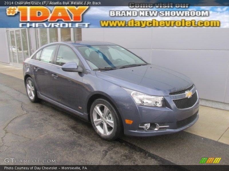 Atlantis Blue Metallic / Jet Black 2014 Chevrolet Cruze LT