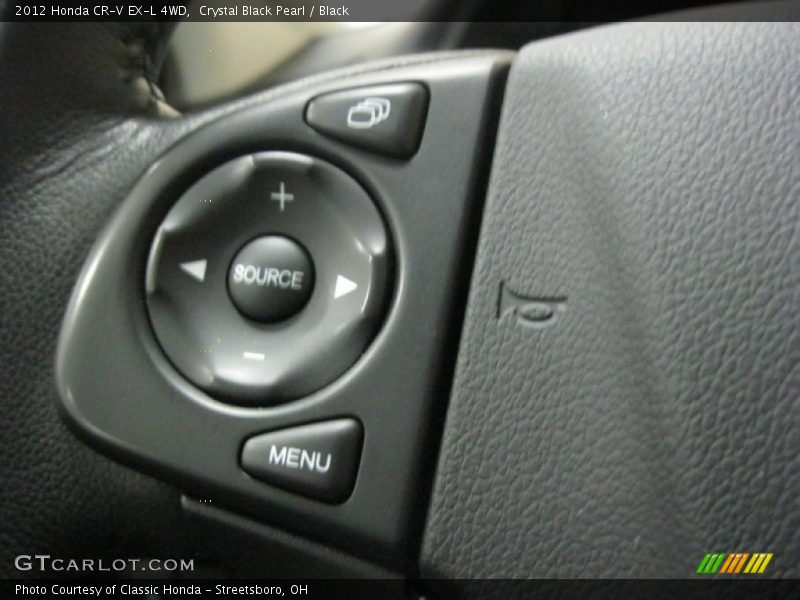 Crystal Black Pearl / Black 2012 Honda CR-V EX-L 4WD