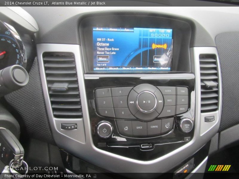 Atlantis Blue Metallic / Jet Black 2014 Chevrolet Cruze LT