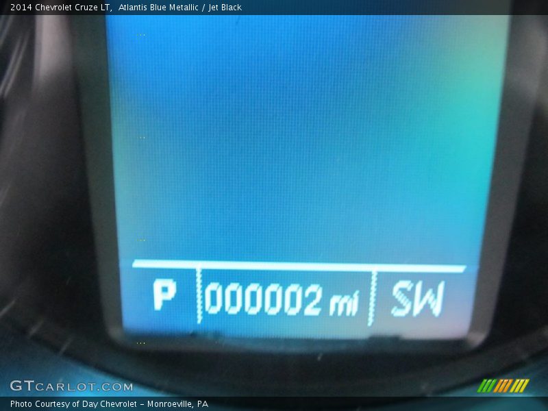 Atlantis Blue Metallic / Jet Black 2014 Chevrolet Cruze LT