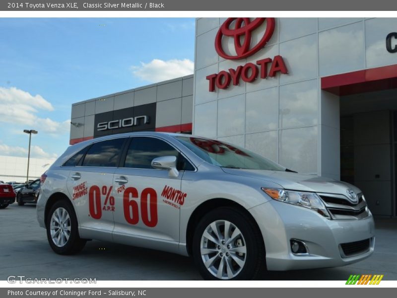 Classic Silver Metallic / Black 2014 Toyota Venza XLE