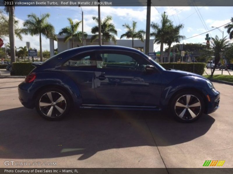 Reef Blue Metallic / Black/Blue 2013 Volkswagen Beetle Turbo