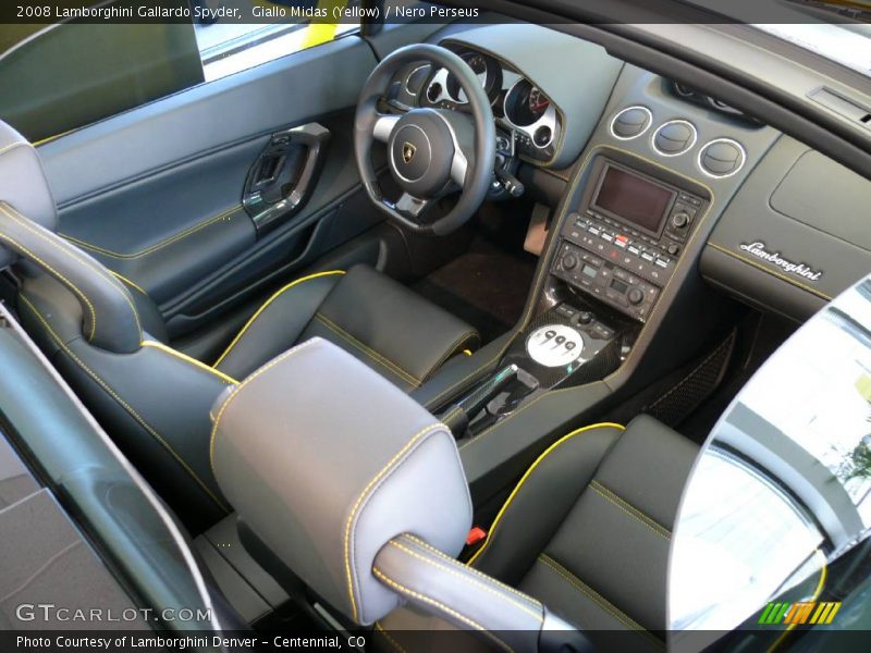 Giallo Midas (Yellow) / Nero Perseus 2008 Lamborghini Gallardo Spyder