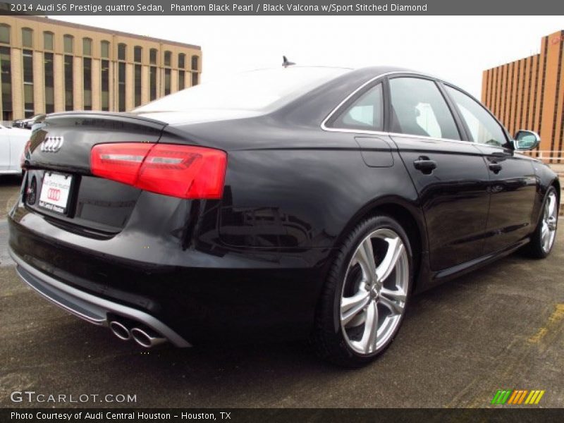 Phantom Black Pearl / Black Valcona w/Sport Stitched Diamond 2014 Audi S6 Prestige quattro Sedan