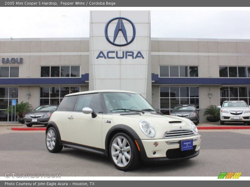 Pepper White / Cordoba Beige 2005 Mini Cooper S Hardtop