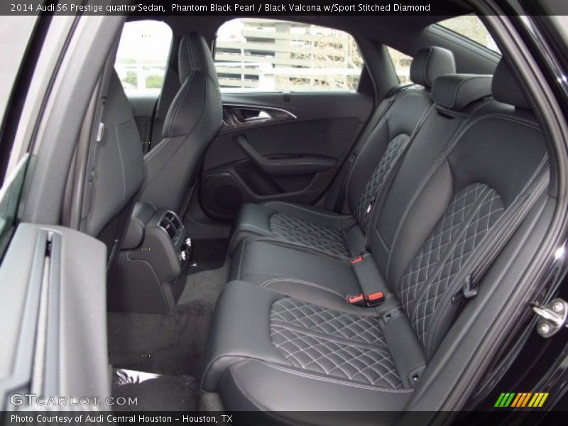 Phantom Black Pearl / Black Valcona w/Sport Stitched Diamond 2014 Audi S6 Prestige quattro Sedan