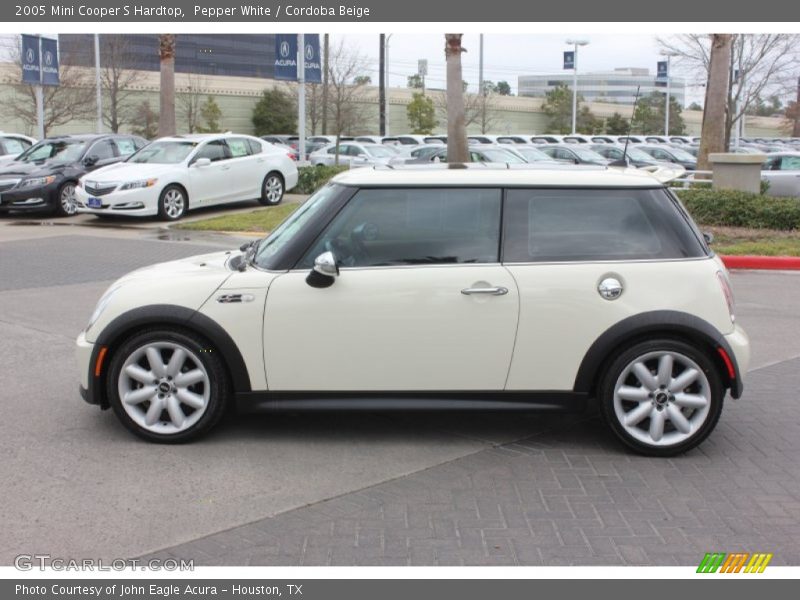 Pepper White / Cordoba Beige 2005 Mini Cooper S Hardtop