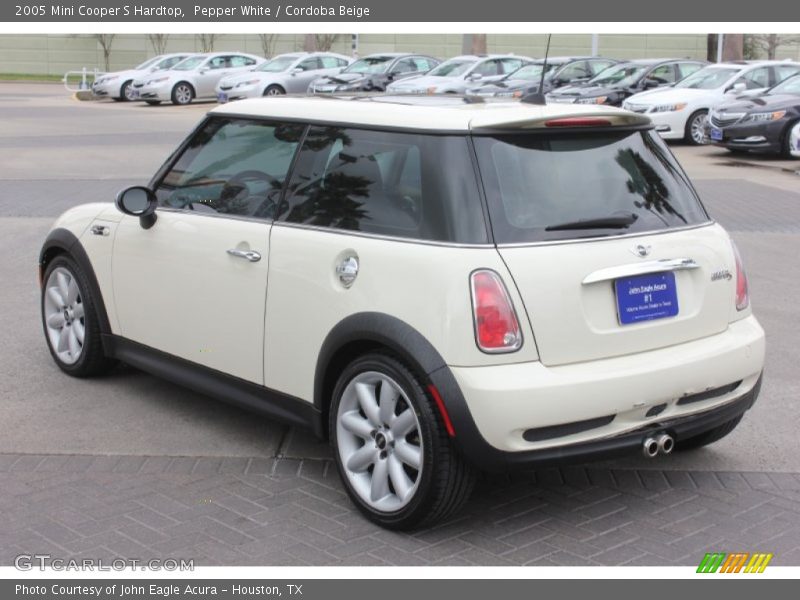 Pepper White / Cordoba Beige 2005 Mini Cooper S Hardtop