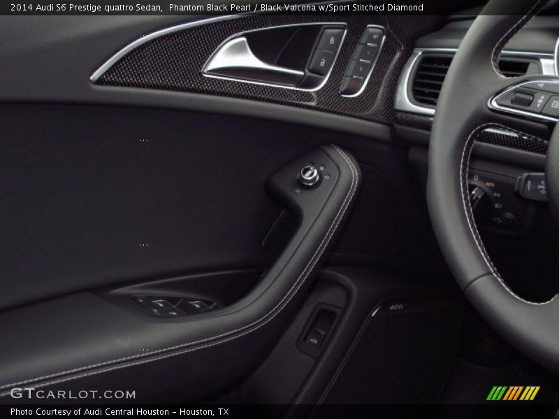 Phantom Black Pearl / Black Valcona w/Sport Stitched Diamond 2014 Audi S6 Prestige quattro Sedan