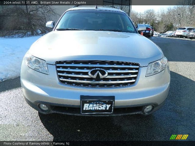 Brilliant Silver Metallic / Graphite 2004 Infiniti FX 35 AWD