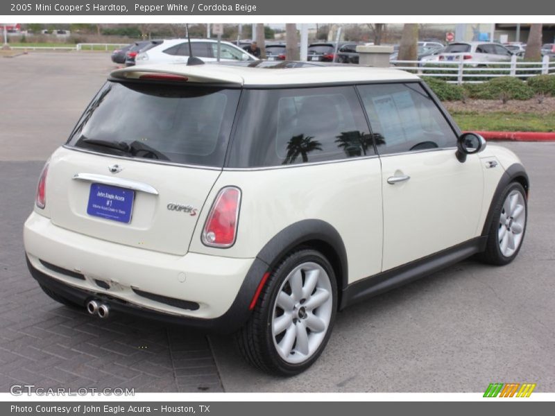 Pepper White / Cordoba Beige 2005 Mini Cooper S Hardtop