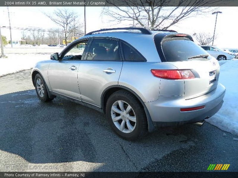 Brilliant Silver Metallic / Graphite 2004 Infiniti FX 35 AWD