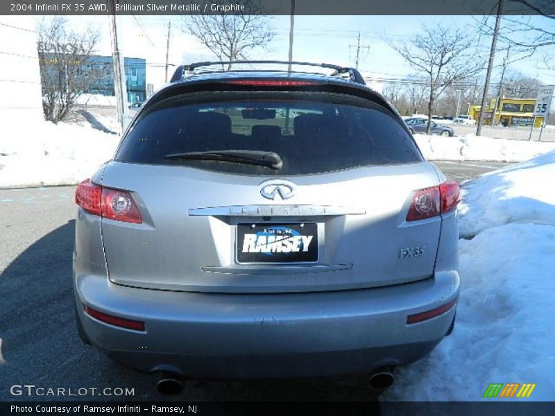 Brilliant Silver Metallic / Graphite 2004 Infiniti FX 35 AWD