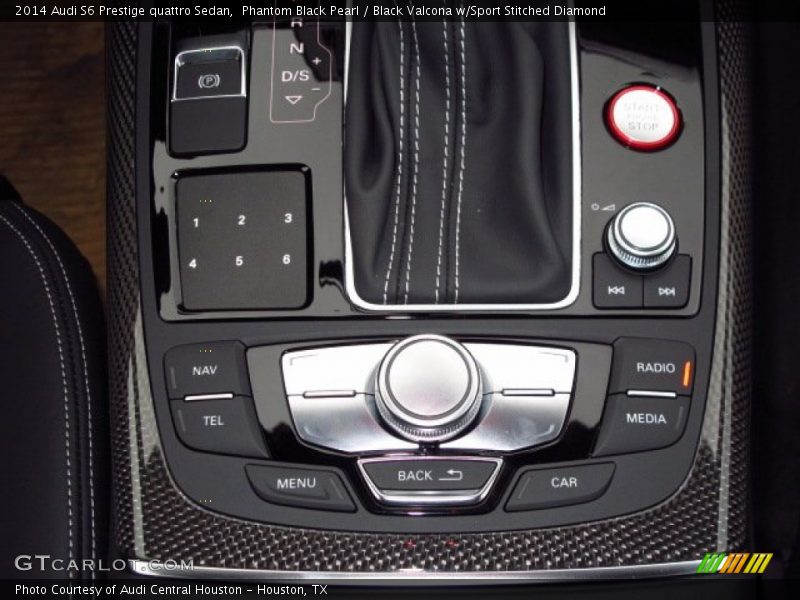 Phantom Black Pearl / Black Valcona w/Sport Stitched Diamond 2014 Audi S6 Prestige quattro Sedan