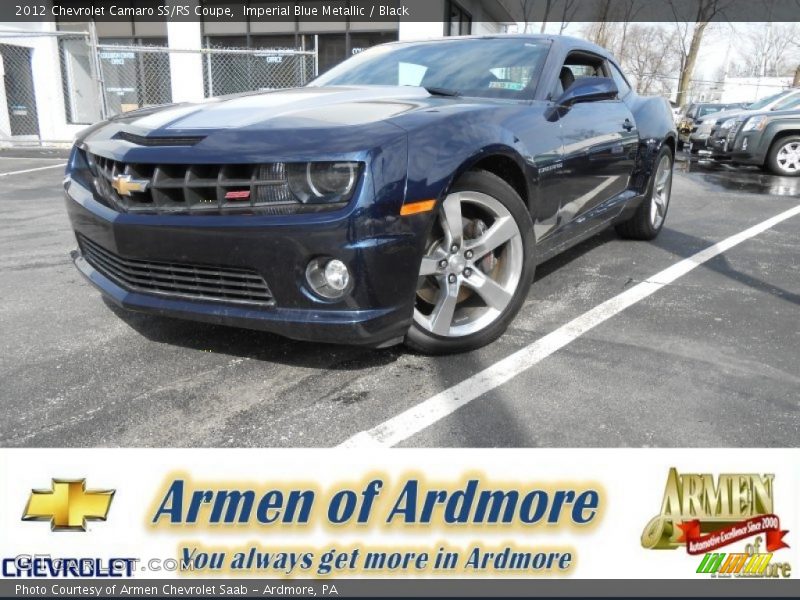 Imperial Blue Metallic / Black 2012 Chevrolet Camaro SS/RS Coupe