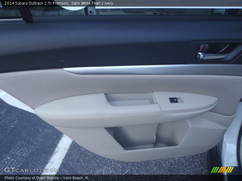 Satin White Pearl / Ivory 2014 Subaru Outback 2.5i Premium
