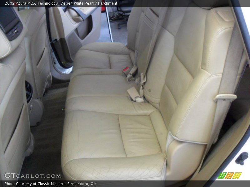 Aspen White Pearl / Parchment 2009 Acura MDX Technology