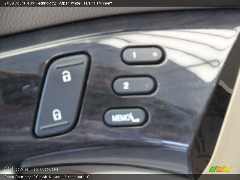 Aspen White Pearl / Parchment 2009 Acura MDX Technology