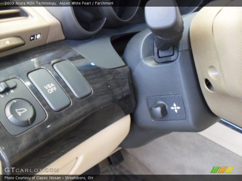 Aspen White Pearl / Parchment 2009 Acura MDX Technology