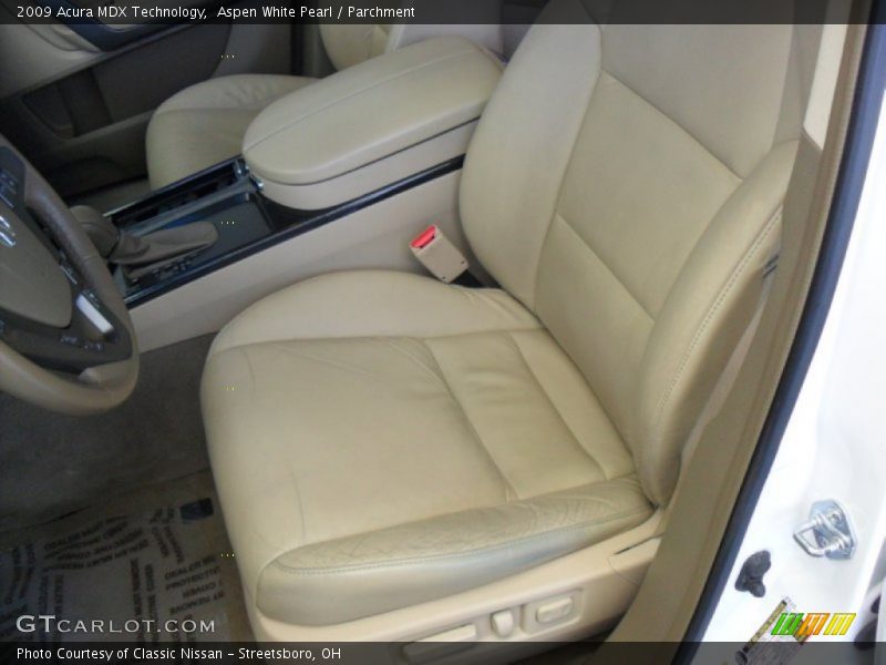 Aspen White Pearl / Parchment 2009 Acura MDX Technology