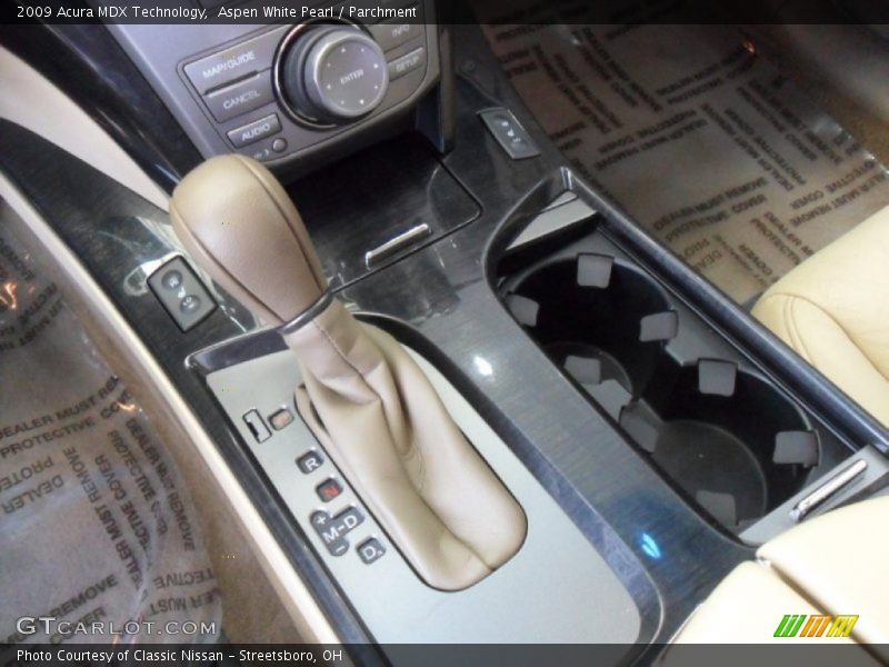 Aspen White Pearl / Parchment 2009 Acura MDX Technology