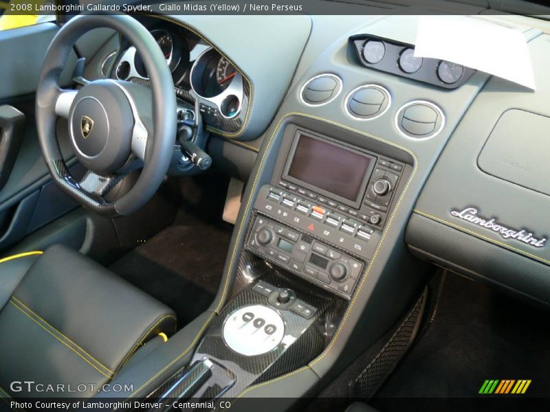 Giallo Midas (Yellow) / Nero Perseus 2008 Lamborghini Gallardo Spyder
