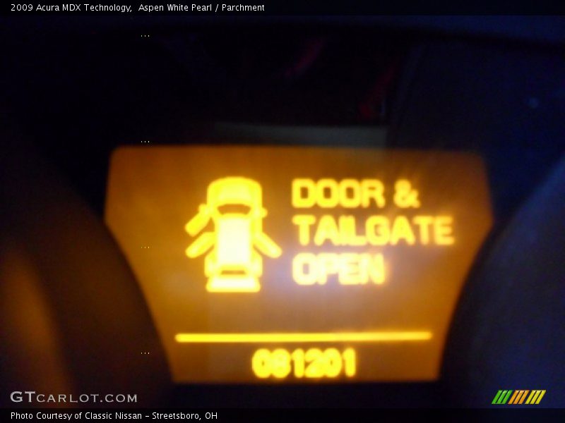 Aspen White Pearl / Parchment 2009 Acura MDX Technology