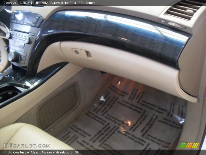 Aspen White Pearl / Parchment 2009 Acura MDX Technology
