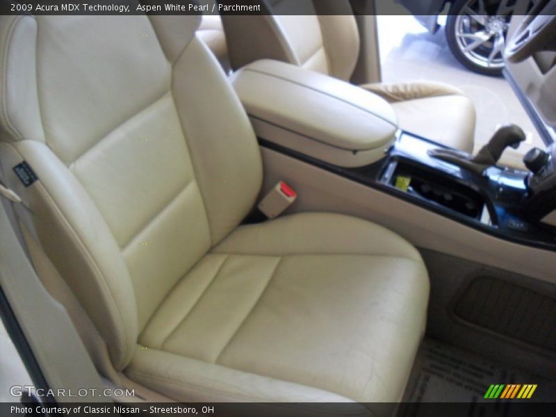 Aspen White Pearl / Parchment 2009 Acura MDX Technology