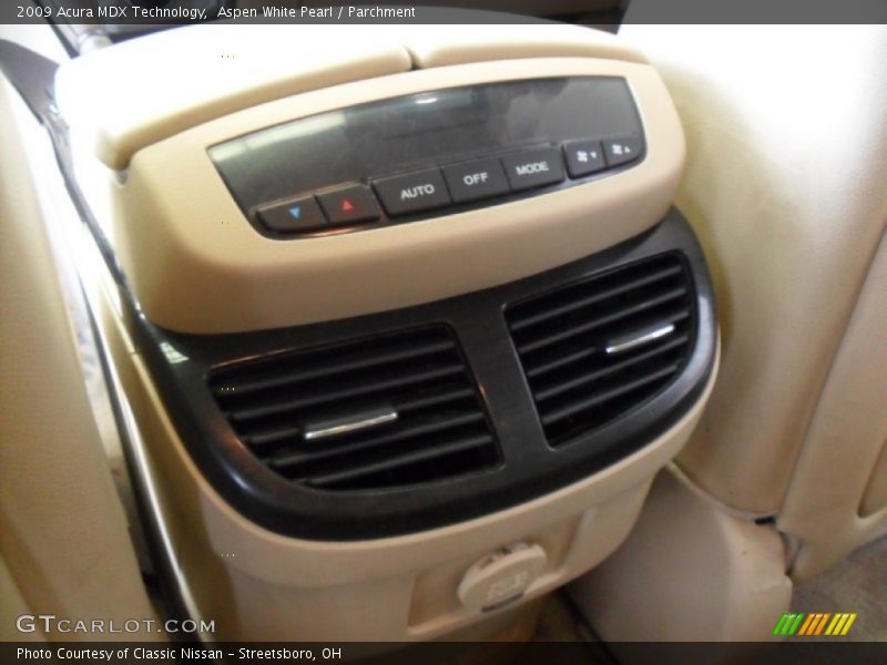 Aspen White Pearl / Parchment 2009 Acura MDX Technology