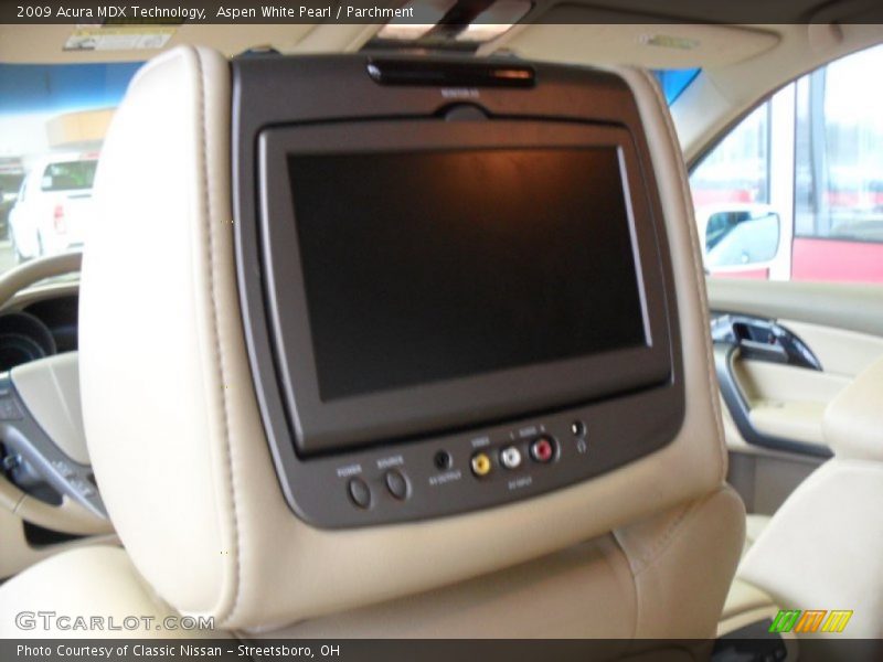 Aspen White Pearl / Parchment 2009 Acura MDX Technology