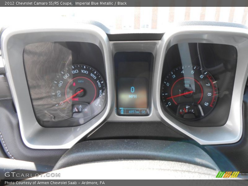 Imperial Blue Metallic / Black 2012 Chevrolet Camaro SS/RS Coupe