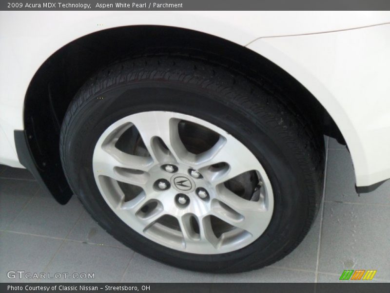 Aspen White Pearl / Parchment 2009 Acura MDX Technology